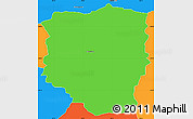 Political Simple Map of PETRUSBURG