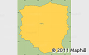 Savanna Style Simple Map of PETRUSBURG, cropped outside
