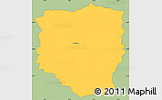 Savanna Style Simple Map of PETRUSBURG, single color outside