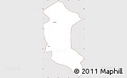 Classic Style Simple Map of GERMISTON, cropped outside
