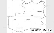 Blank Simple Map of JOHANNESBURG, cropped outside