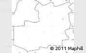 Blank Simple Map of JOHANNESBURG, no labels