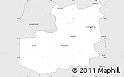 Silver Style Simple Map of JOHANNESBURG