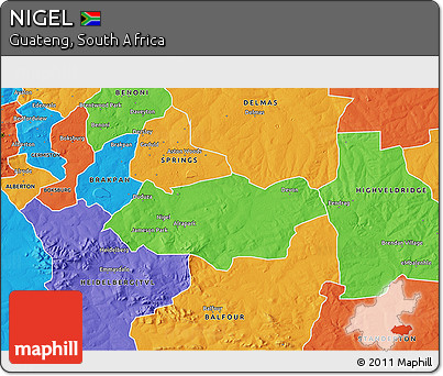 Political 3D Map of NIGEL