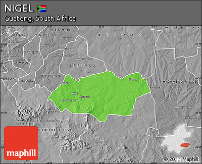 Political Map of NIGEL, desaturated