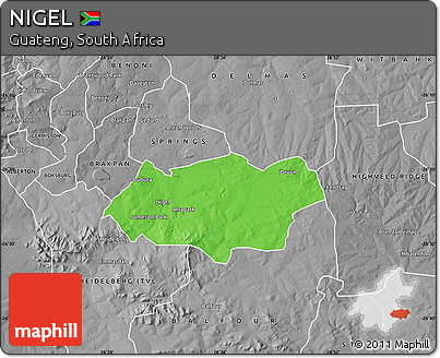 Political Map of NIGEL, desaturated