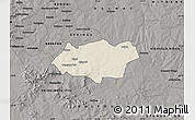 Shaded Relief Map of NIGEL, darken, semi-desaturated