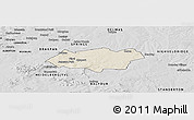 Shaded Relief Panoramic Map of NIGEL, desaturated