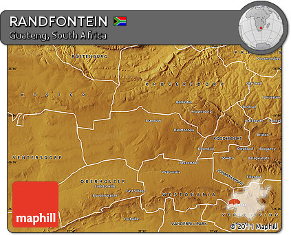 Physical Map of RANDFONTEIN