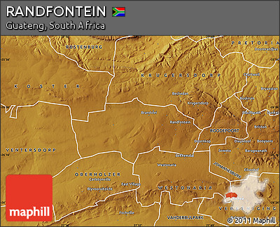 Physical Map of RANDFONTEIN