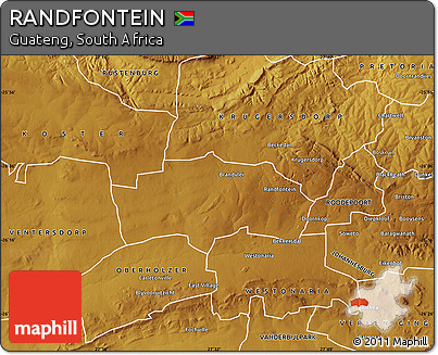 Physical Map of RANDFONTEIN