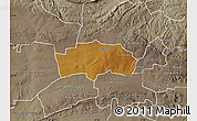 Physical Map of RANDFONTEIN, semi-desaturated