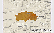 Physical Map of RANDFONTEIN, shaded relief outside