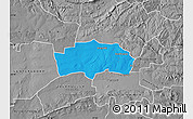 Political Map of RANDFONTEIN, desaturated
