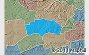 Political Map of RANDFONTEIN, semi-desaturated