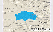 Political Map of RANDFONTEIN, shaded relief outside