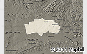 Shaded Relief Map of RANDFONTEIN, darken
