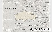 Shaded Relief Map of RANDFONTEIN, semi-desaturated
