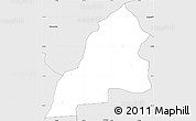 Silver Style Simple Map of ROODEPOORT