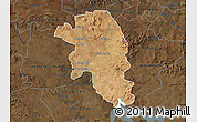 Satellite Map of VEREENIGING, darken