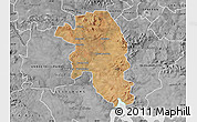 Satellite Map of VEREENIGING, desaturated