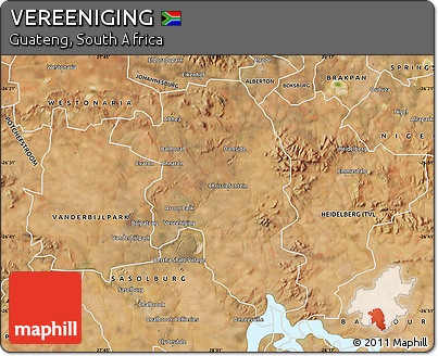Satellite Map of VEREENIGING