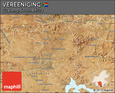 Satellite Map of VEREENIGING