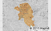 Satellite Map of VEREENIGING, lighten, desaturated