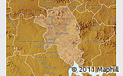 Satellite Map of VEREENIGING, physical outside