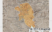 Satellite Map of VEREENIGING, semi-desaturated