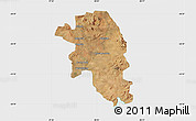 Satellite Map of VEREENIGING, single color outside