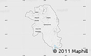 Silver Style Map of VEREENIGING, single color outside