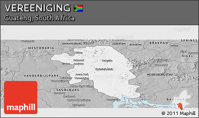 Gray Panoramic Map of VEREENIGING