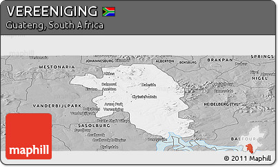 Gray Panoramic Map of VEREENIGING