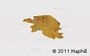 Physical Panoramic Map of VEREENIGING, cropped outside