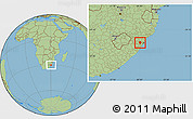 Savanna Style Location Map of CAMPERDOWN (O)