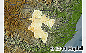 Physical Map of CAMPERDOWN (O), darken