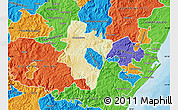 Physical Map of CAMPERDOWN (O), political outside