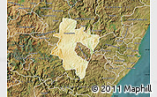 Physical Map of CAMPERDOWN (O), satellite outside