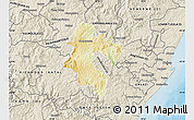 Physical Map of CAMPERDOWN (O), shaded relief outside
