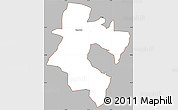 Gray Simple Map of CAMPERDOWN (O), cropped outside