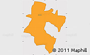 Political Simple Map of CAMPERDOWN (O), cropped outside