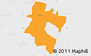 Political Simple Map of CAMPERDOWN (O), single color outside