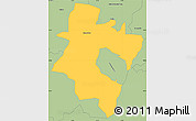 Savanna Style Simple Map of CAMPERDOWN (O)