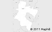 Silver Style Simple Map of CAMPERDOWN (O)