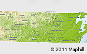 Physical Panoramic Map of HLABISA (NATAL)