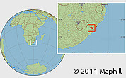 Savanna Style Location Map of IXOPO (O)