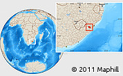 Shaded Relief Location Map of IXOPO (O)