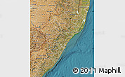 Satellite Map of Kwazulu/Natal