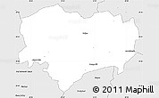 Silver Style Simple Map of NEW HANOVER (O)